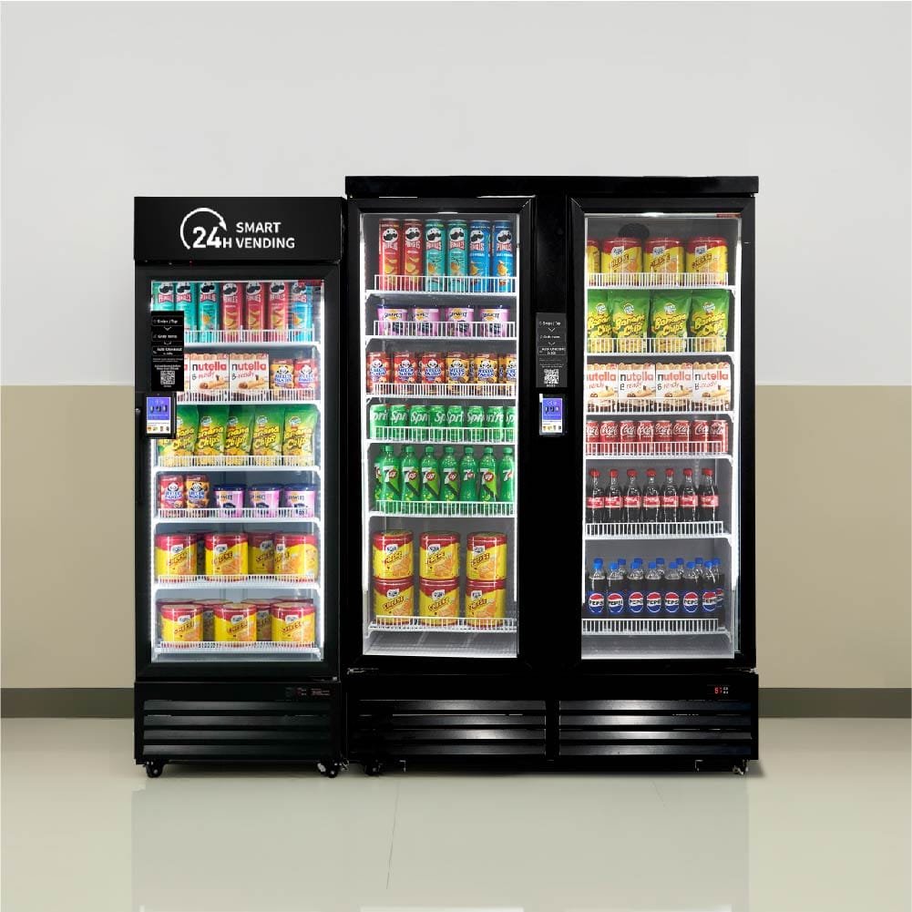 Smart Cooler Vending Machines - HAHA AI Combo Smart Vending Machine in ...